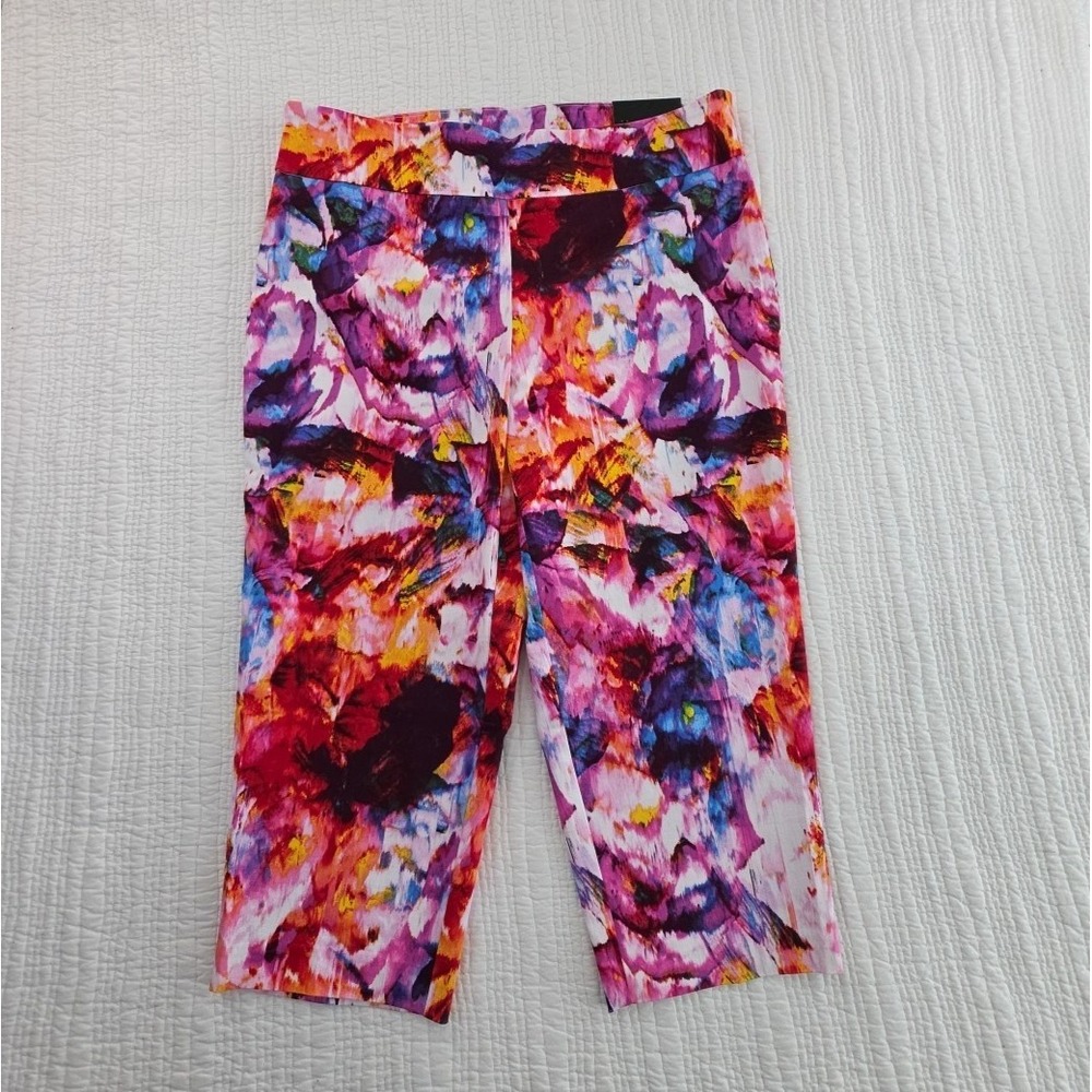 Attyre Cropped Pants Womens 18 (38x23)‎ Multicolor NWT Comfort Stretch NEW Yoga